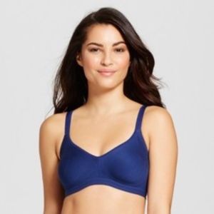 Warner's Women's bulge and wire free bra Navy.